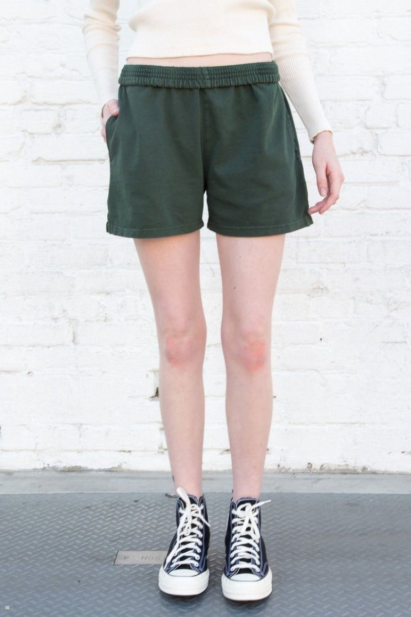 Short Jogging Brandy Melville Rosa Vert Foncé | GCU-36899879